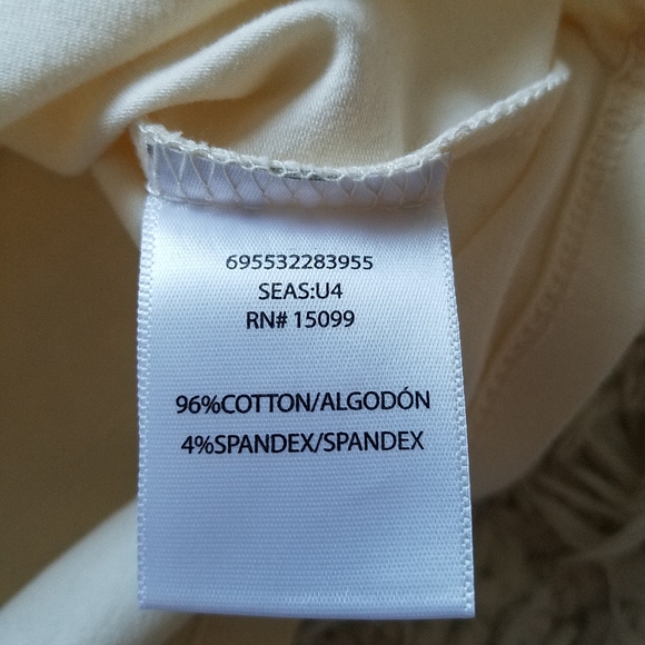 Bongo cream short sleeve crop top metallic embellishment - Picture 4 of 7